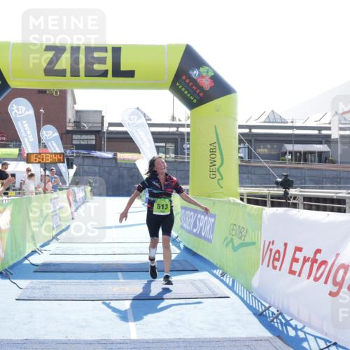 10.08.2025 - GEWOBA Citytriathlon Bremen H.Heesch http://msf.ph/oto/8555961 10.08.2025 16:03:48 Ziel 513 meine-sportfotos.de