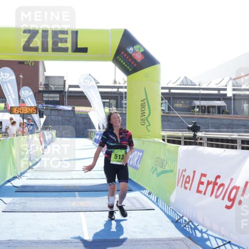 10.08.2025 - GEWOBA Citytriathlon Bremen H.Heesch http://msf.ph/oto/8555988 10.08.2025 16:03:49 Ziel 513 meine-sportfotos.de