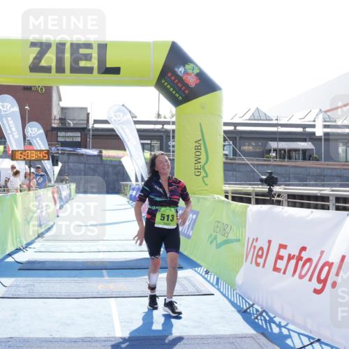 10.08.2025 - GEWOBA Citytriathlon Bremen H.Heesch http://msf.ph/oto/8555990 10.08.2025 16:03:49 Ziel 513 meine-sportfotos.de