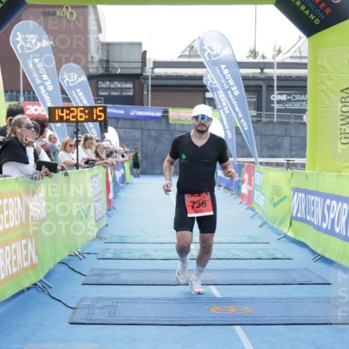 10.08.2025 - GEWOBA Citytriathlon Bremen H.Heesch http://msf.ph/oto/8556231 10.08.2025 14:26:18 Ziel 736 meine-sportfotos.de