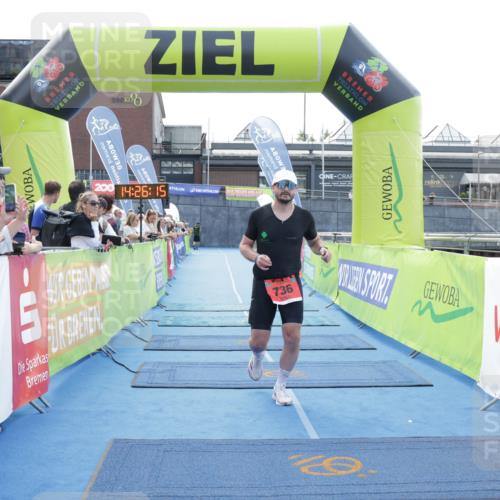 10.08.2025 - GEWOBA Citytriathlon Bremen H.Heesch http://msf.ph/oto/8556239 10.08.2025 14:26:19 Ziel 736 meine-sportfotos.de