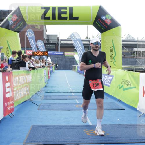 10.08.2025 - GEWOBA Citytriathlon Bremen H.Heesch http://msf.ph/oto/8556245 10.08.2025 14:26:19 Ziel 736 meine-sportfotos.de