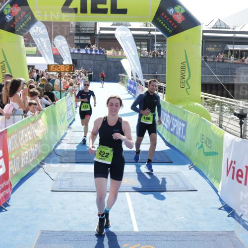 10.08.2025 - GEWOBA Citytriathlon Bremen H.Heesch http://msf.ph/oto/8556355 10.08.2025 15:28:25 Ziel 166, 418, 422 meine-sportfotos.de