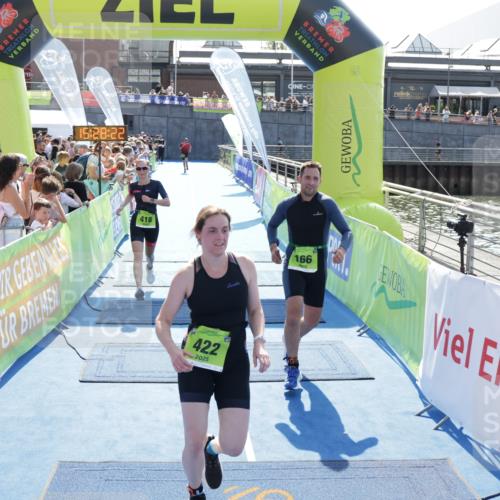 10.08.2025 - GEWOBA Citytriathlon Bremen H.Heesch http://msf.ph/oto/8556358 10.08.2025 15:28:26 Ziel 142, 166, 418, 422 meine-sportfotos.de