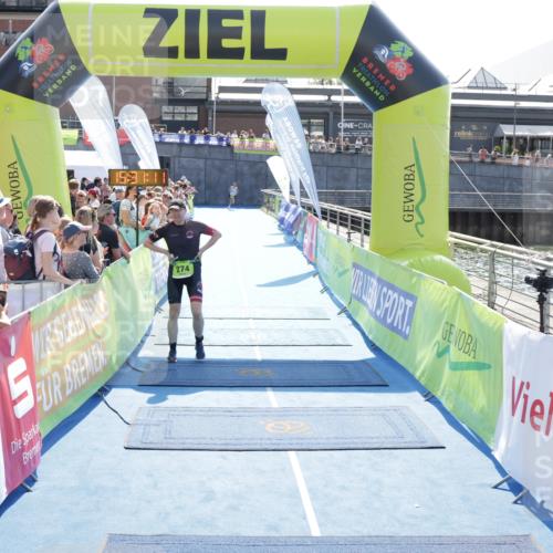 10.08.2025 - GEWOBA Citytriathlon Bremen H.Heesch http://msf.ph/oto/8556763 10.08.2025 15:31:15 Ziel 274 meine-sportfotos.de
