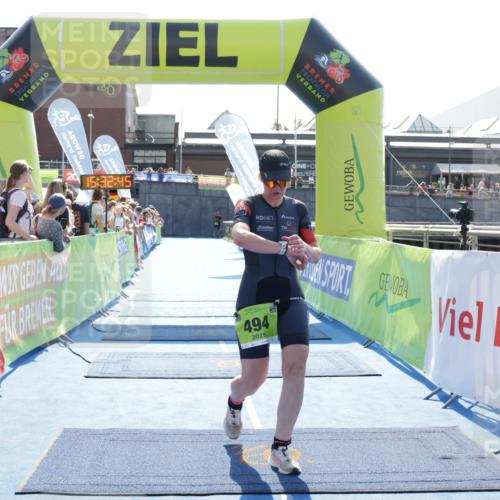 10.08.2025 - GEWOBA Citytriathlon Bremen H.Heesch http://msf.ph/oto/8556948 10.08.2025 15:32:49 Ziel 494 meine-sportfotos.de