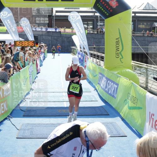 10.08.2025 - GEWOBA Citytriathlon Bremen H.Heesch http://msf.ph/oto/8557031 10.08.2025 15:33:40 Ziel 358, 377, 439 meine-sportfotos.de