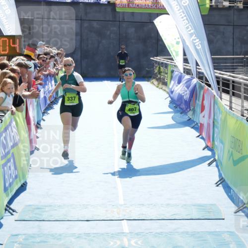 10.08.2025 - GEWOBA Citytriathlon Bremen H.Heesch http://msf.ph/oto/8557084 10.08.2025 15:34:08 Ziel 337, 407 meine-sportfotos.de