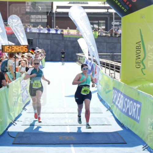 10.08.2025 - GEWOBA Citytriathlon Bremen H.Heesch http://msf.ph/oto/8557095 10.08.2025 15:34:10 Ziel 337, 407 meine-sportfotos.de