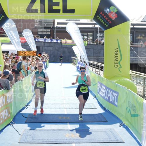 10.08.2025 - GEWOBA Citytriathlon Bremen H.Heesch http://msf.ph/oto/8557098 10.08.2025 15:34:10 Ziel 337, 407 meine-sportfotos.de