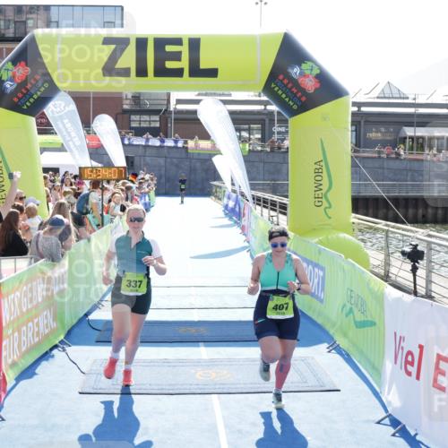 10.08.2025 - GEWOBA Citytriathlon Bremen H.Heesch http://msf.ph/oto/8557102 10.08.2025 15:34:11 Ziel 337, 407 meine-sportfotos.de
