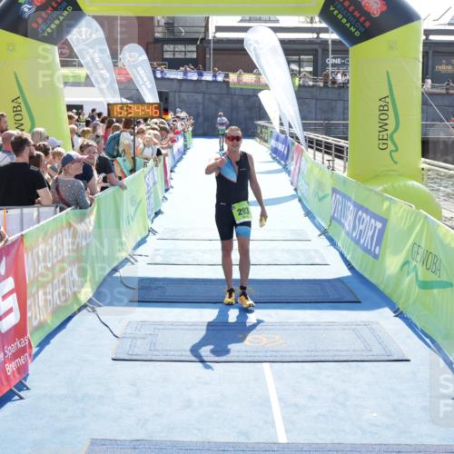 10.08.2025 - GEWOBA Citytriathlon Bremen H.Heesch http://msf.ph/oto/8557149 10.08.2025 15:34:50 Ziel 293 meine-sportfotos.de