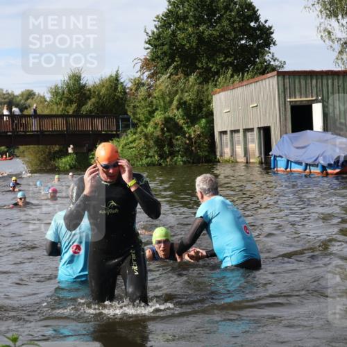 31.08.2025 - Elbe Triathlon Hamburg Luisa Fischer http://msf.ph/oto/8685050 31.08.2025 10:33:02 Schwimmen 1261, 1275, 1334 meine-sportfotos.de