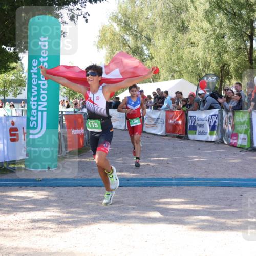 07.09.2025 - 19. Norderstedt Triathlon Zöllner http://msf.ph/oto/8773855 07.09.2025 10:58:15 Ziel 60, 108, 115, 638, 670 meine-sportfotos.de