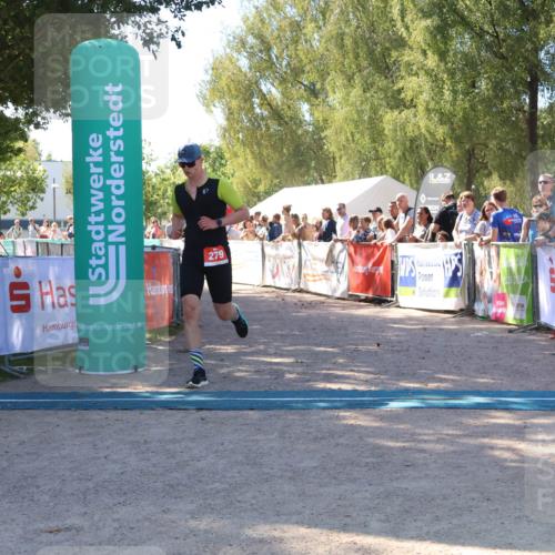 07.09.2025 - 19. Norderstedt Triathlon Zöllner http://msf.ph/oto/8778574 07.09.2025 12:30:30 Ziel 279 meine-sportfotos.de