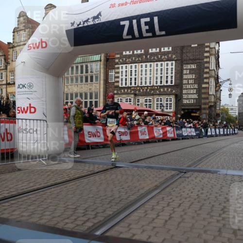 05.10.2025 - 20. swb-Marathon Bremen Yannick Fuchs http://msf.ph/oto/9235129 05.10.2025 10:36:01 Ziel 10372 meine-sportfotos.de