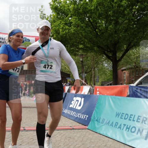 10.05.2026 - 8. Wedeler Halbmarathon Yannick Fuchs http://msf.ph/oto/9729740 10.05.2026 12:15:39 Ziel 473, 760 meine-sportfotos.de