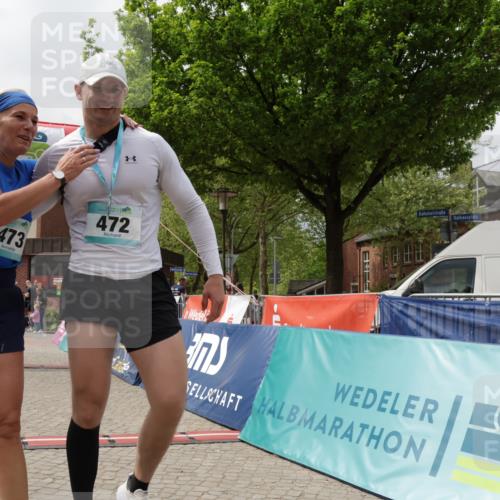 10.05.2026 - 8. Wedeler Halbmarathon Yannick Fuchs http://msf.ph/oto/9729744 10.05.2026 12:15:40 Ziel 473, 760 meine-sportfotos.de