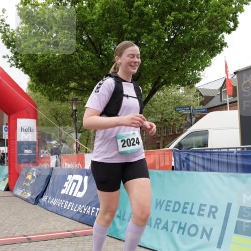 10.05.2026 - 8. Wedeler Halbmarathon Yannick Fuchs http://msf.ph/oto/9732661 10.05.2026 12:25:03 Ziel 2024 meine-sportfotos.de