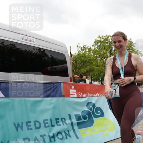 10.05.2026 - 8. Wedeler Halbmarathon Yannick Fuchs http://msf.ph/oto/9733443 10.05.2026 12:29:34 Ziel 145 meine-sportfotos.de
