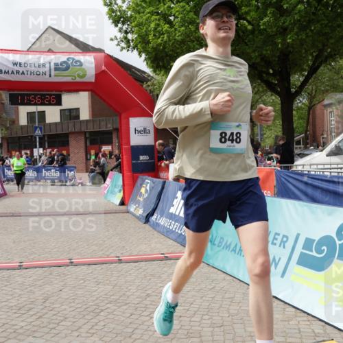 10.05.2026 - 8. Wedeler Halbmarathon Yannick Fuchs http://msf.ph/oto/9735479 10.05.2026 11:56:25 Ziel 848, 2174 meine-sportfotos.de