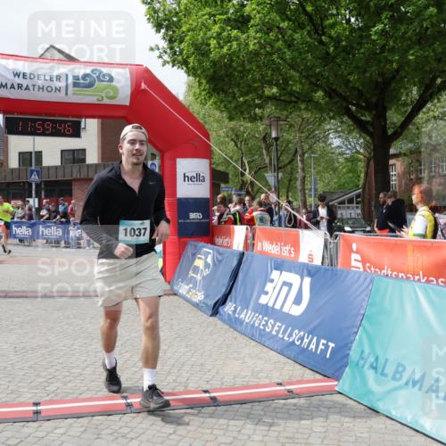 10.05.2026 - 8. Wedeler Halbmarathon Yannick Fuchs http://msf.ph/oto/9736059 10.05.2026 11:59:45 Ziel 24, 1037 meine-sportfotos.de