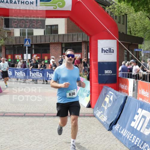 10.05.2026 - 8. Wedeler Halbmarathon Yannick Fuchs http://msf.ph/oto/9736555 10.05.2026 12:03:31 Ziel 419, 636, 659 meine-sportfotos.de