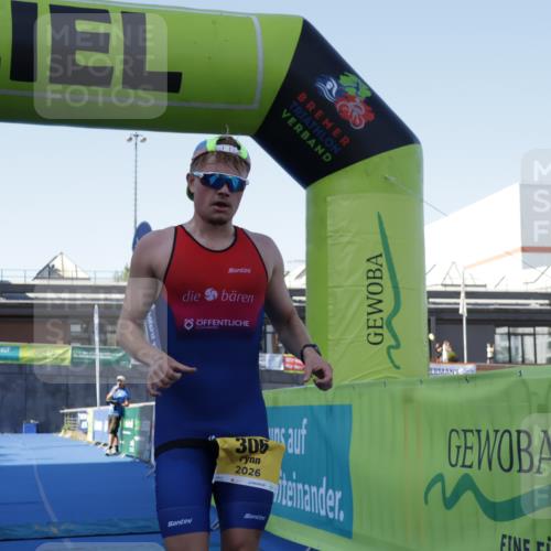 09.08.2026 - GEWOBA Citytriathlon Bremen Yannick Fuchs http://msf.ph/oto/9932178 09.08.2026 11:05:44 Ziel 306 meine-sportfotos.de