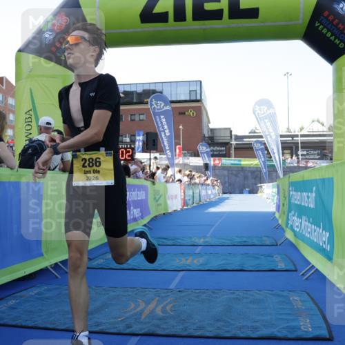 09.08.2026 - GEWOBA Citytriathlon Bremen Yannick Fuchs http://msf.ph/oto/9932982 09.08.2026 11:19:06 Ziel 286 meine-sportfotos.de
