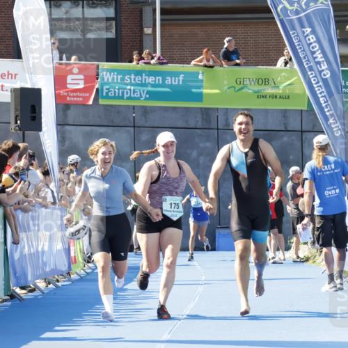 09.08.2026 - GEWOBA Citytriathlon Bremen Yannick Fuchs http://msf.ph/oto/9935101 09.08.2026 11:38:19 Ziel 175 meine-sportfotos.de