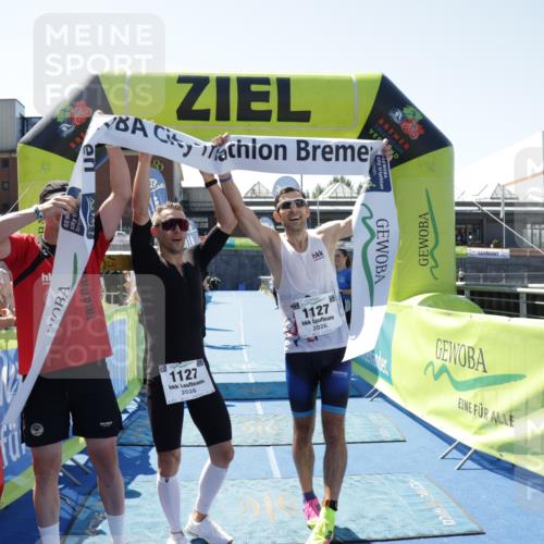 09.08.2026 - GEWOBA Citytriathlon Bremen Yannick Fuchs http://msf.ph/oto/9940401 09.08.2026 13:39:38 Ziel  meine-sportfotos.de
